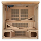 "Monaco" PureTech™ Infrared Sauna Near Zero EMF with 15” LCD Screen & Hemlock Wood