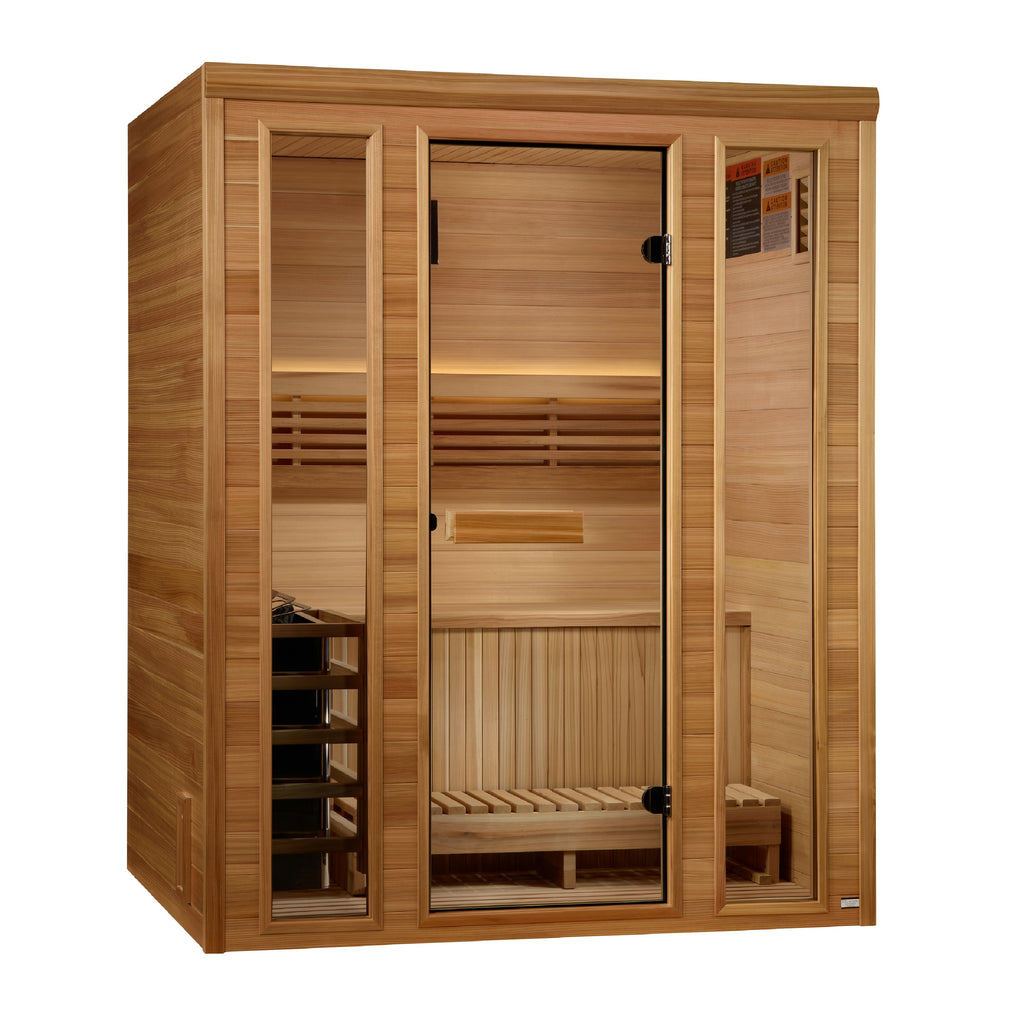 "Andermatt" Edition Traditional Sauna Steam Sauna with Pacific Clear Cedar wood