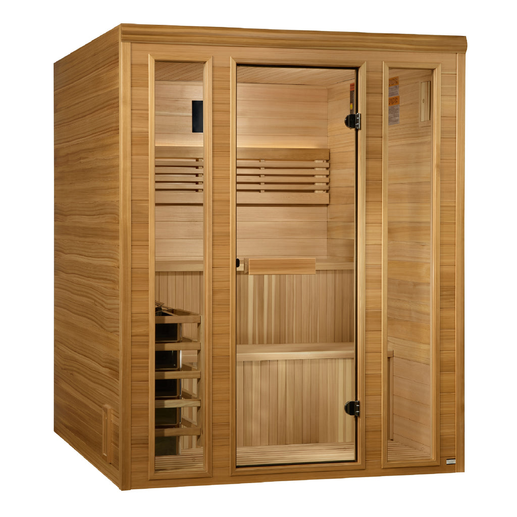 "Engelberg Edition" Traditional Sauna Traditional Steam with Pacific Premium Clear Cedar wood