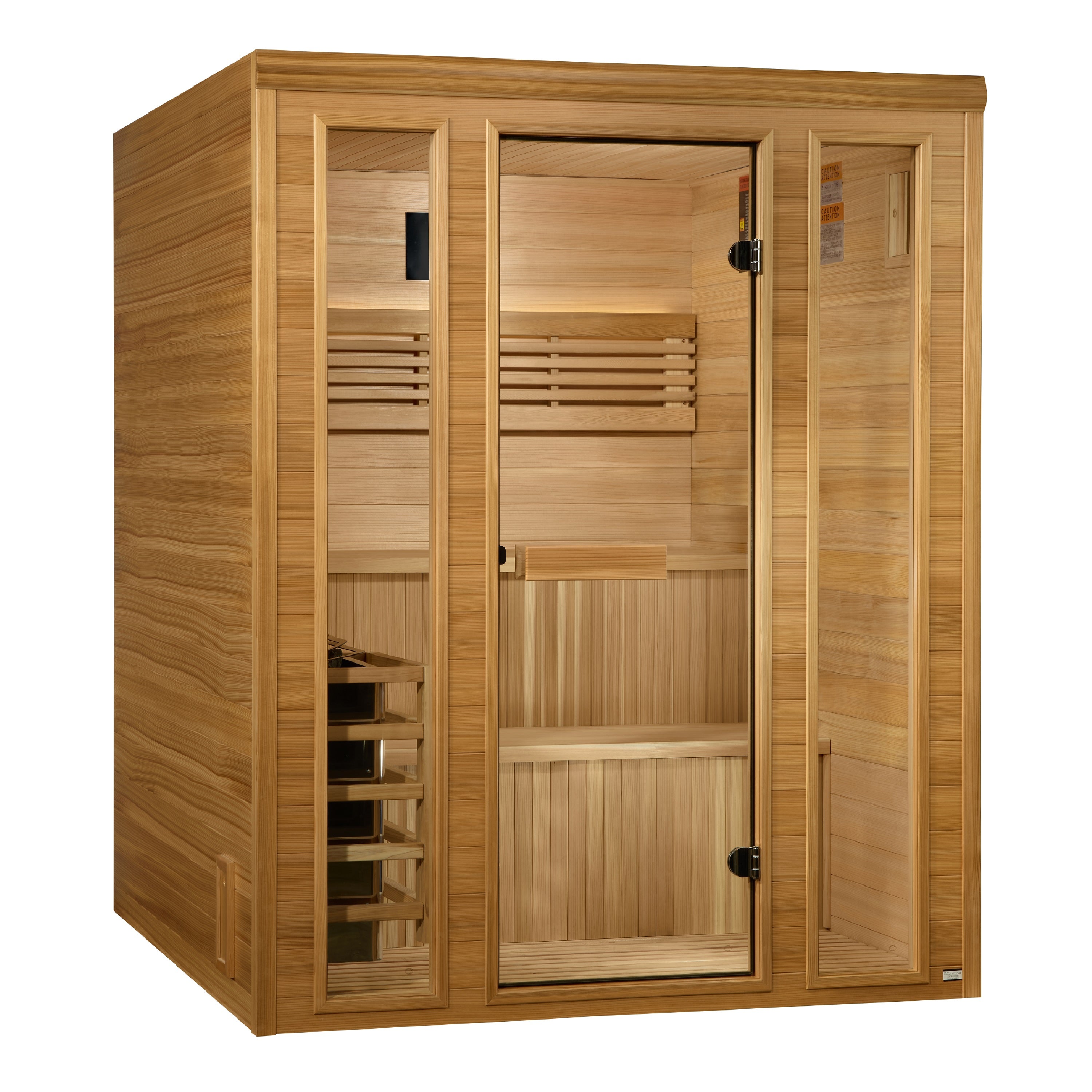 "Engelberg Edition" Traditional Sauna Traditional Steam with Pacific Premium Clear Cedar wood