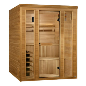 "Engelberg Edition" Traditional Sauna Traditional Steam with Pacific Premium Clear Cedar wood