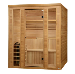 "Engelberg Edition" Traditional Sauna Traditional Steam with Pacific Premium Clear Cedar wood