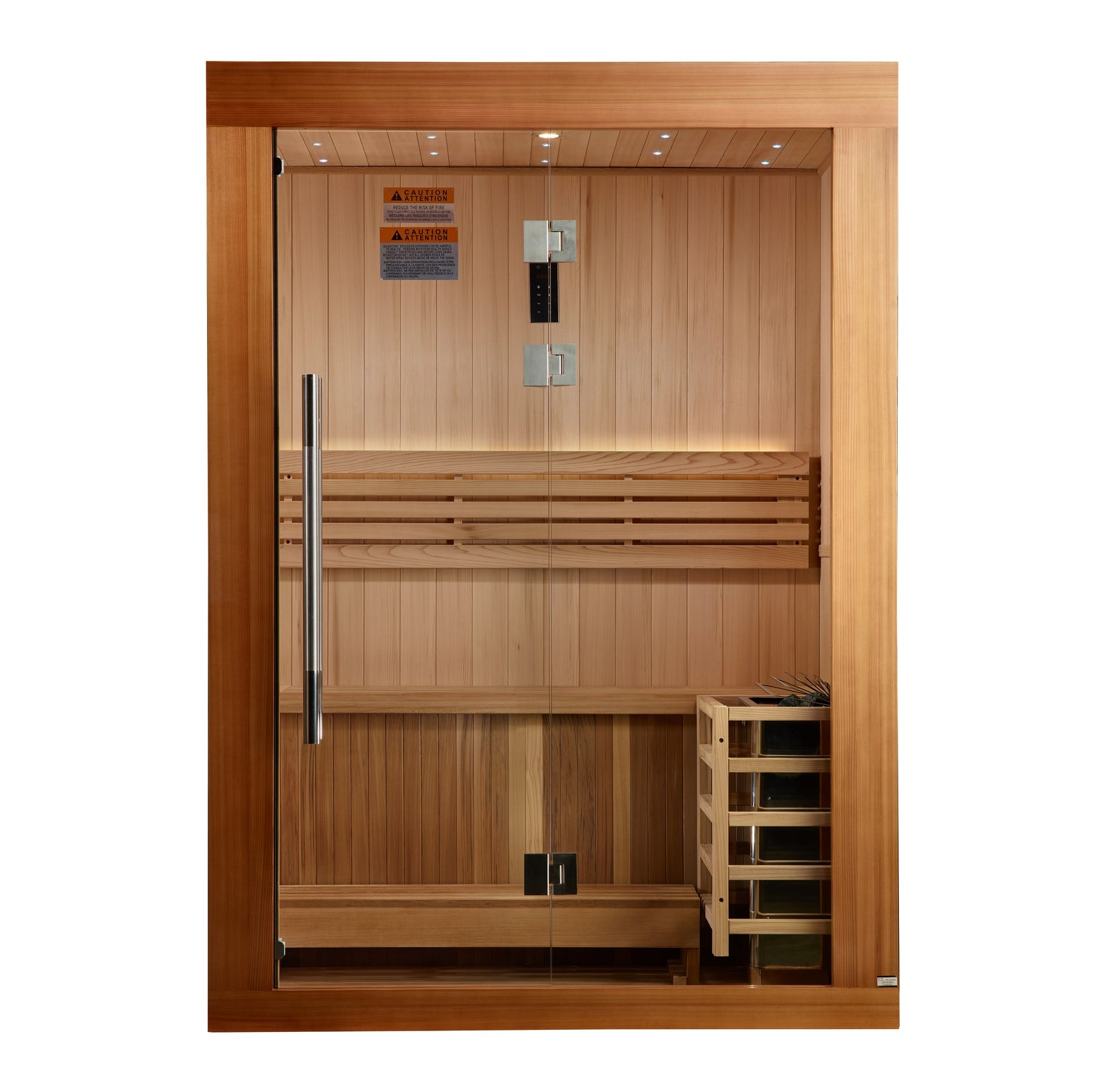 "Sundsvall Edition" Traditional Sauna Steam Sauna with Red Cedar Wood