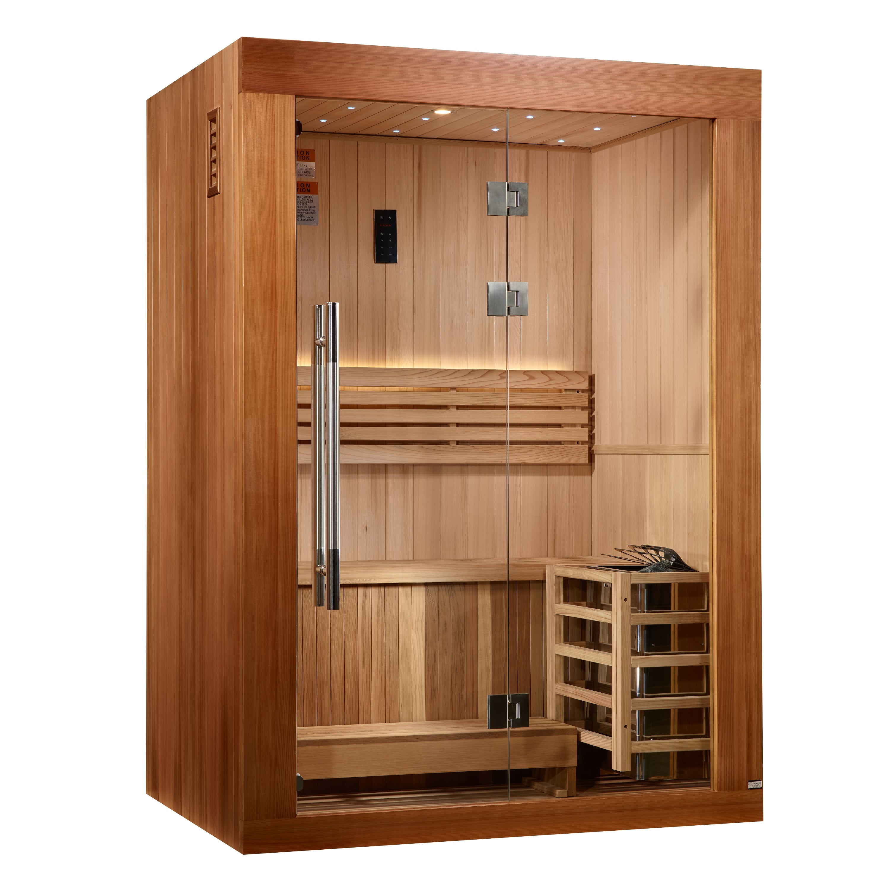"Sundsvall Edition" Traditional Sauna Steam Sauna with Red Cedar Wood