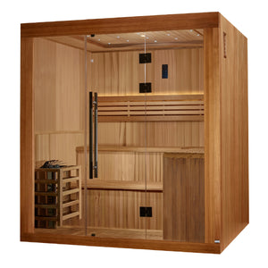 "Osla Edition" Traditional Sauna Steam Sauna with Red Cedar Wood