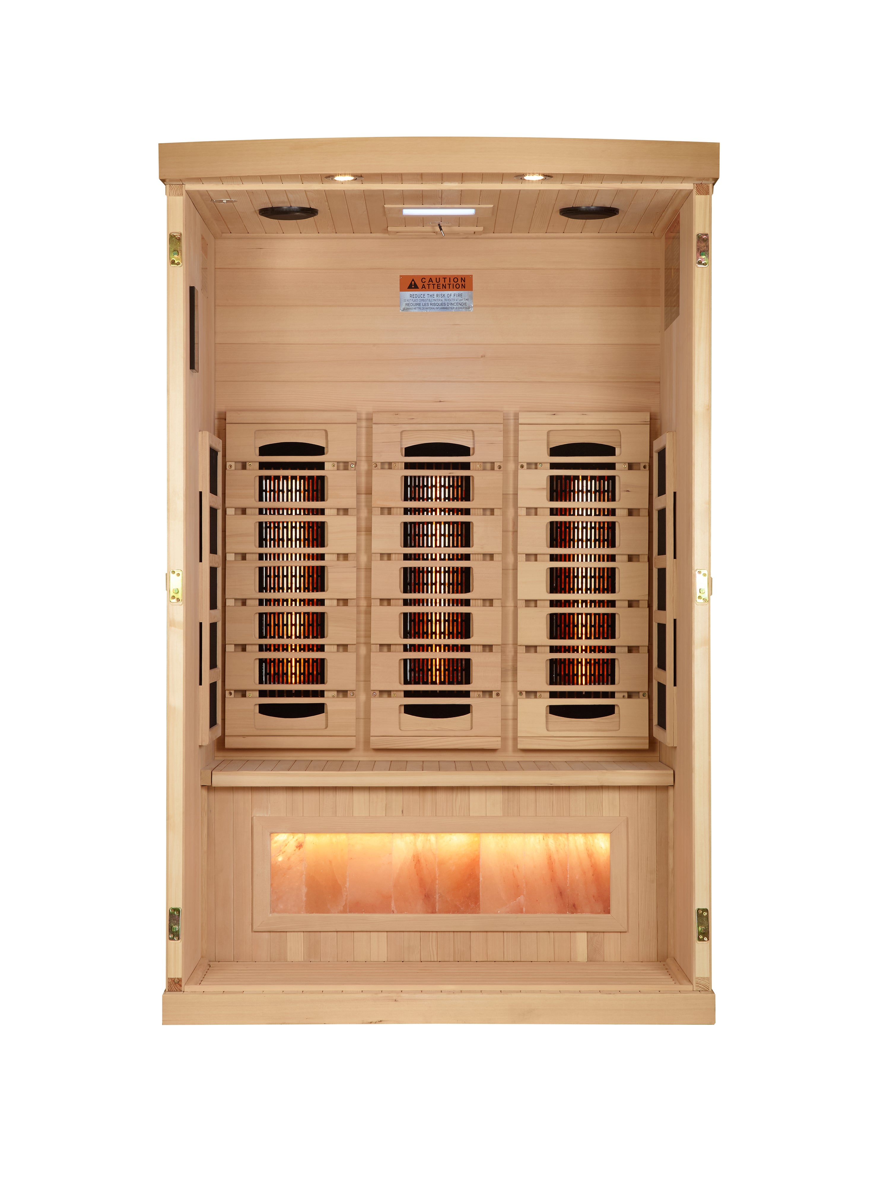 Full Spectrum "Reserve Edition" Infrared Sauna Near Zero EMF with Himalayan Salt Bar