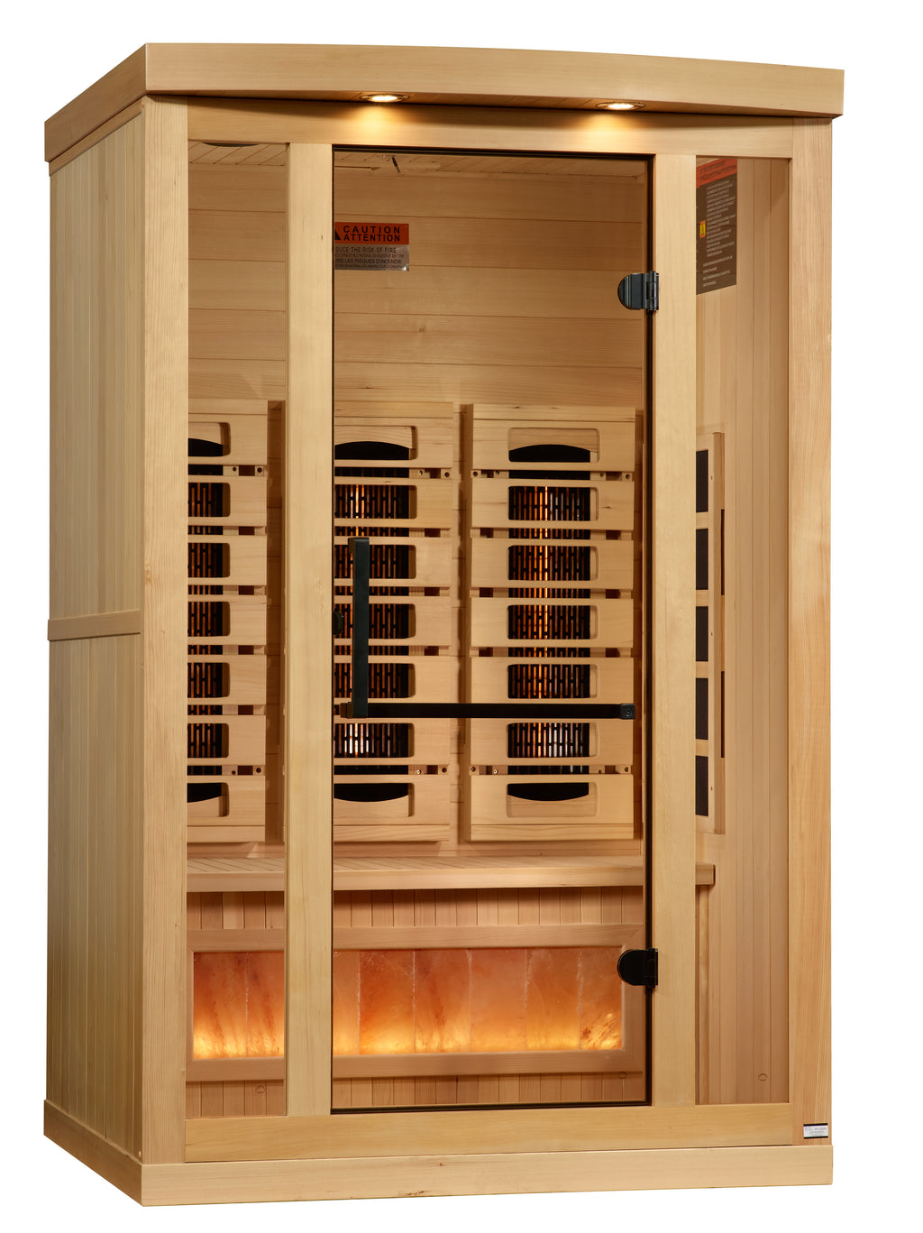 Full Spectrum "Reserve Edition" Infrared Sauna Near Zero EMF with Himalayan Salt Bar