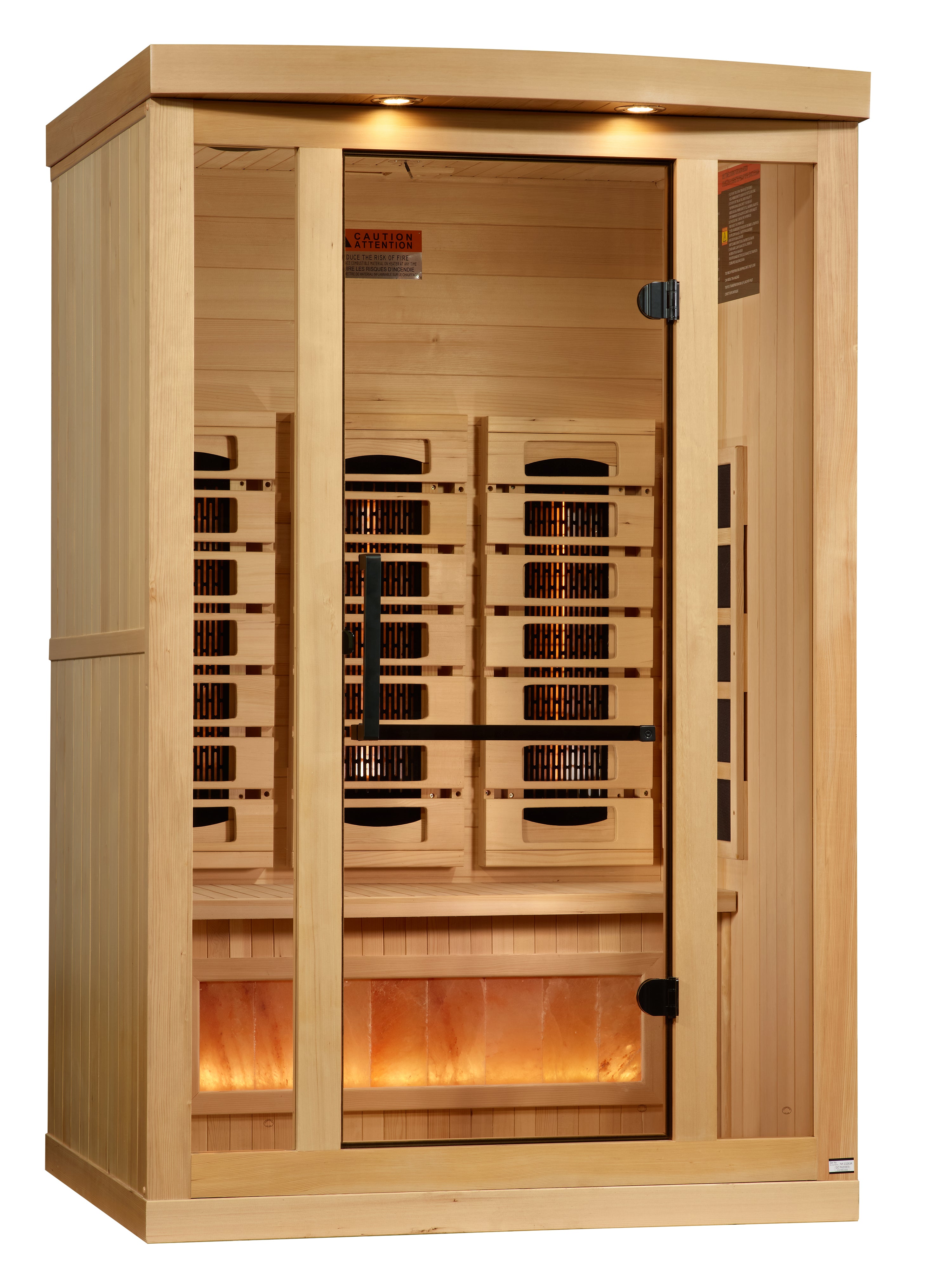 Full Spectrum "Reserve Edition" Infrared Sauna Near Zero EMF with Himalayan Salt Bar