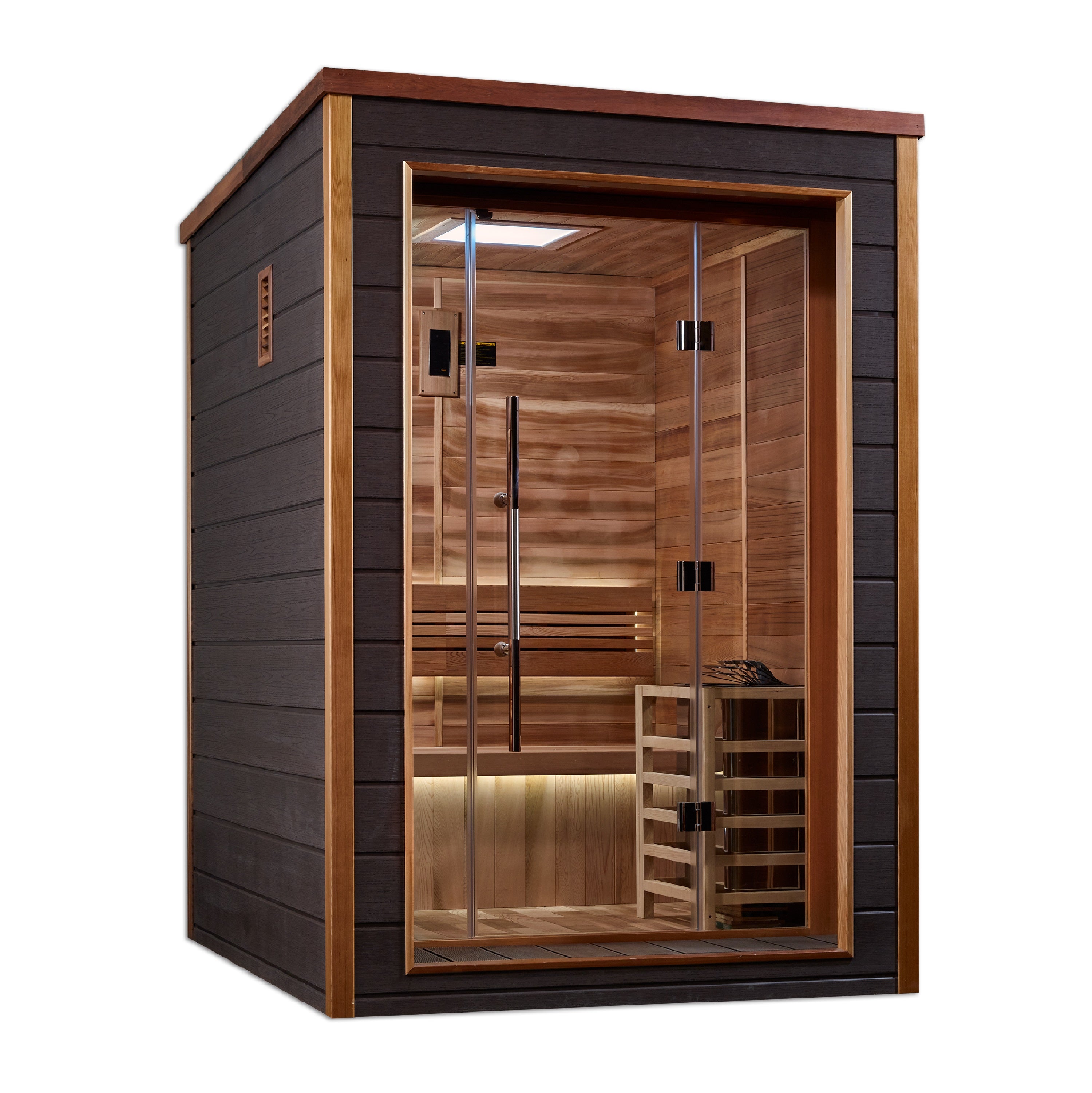 "Narvik" Traditional Sauna Steam Sauna Indoor/Outdoor with Red Cedar Wood