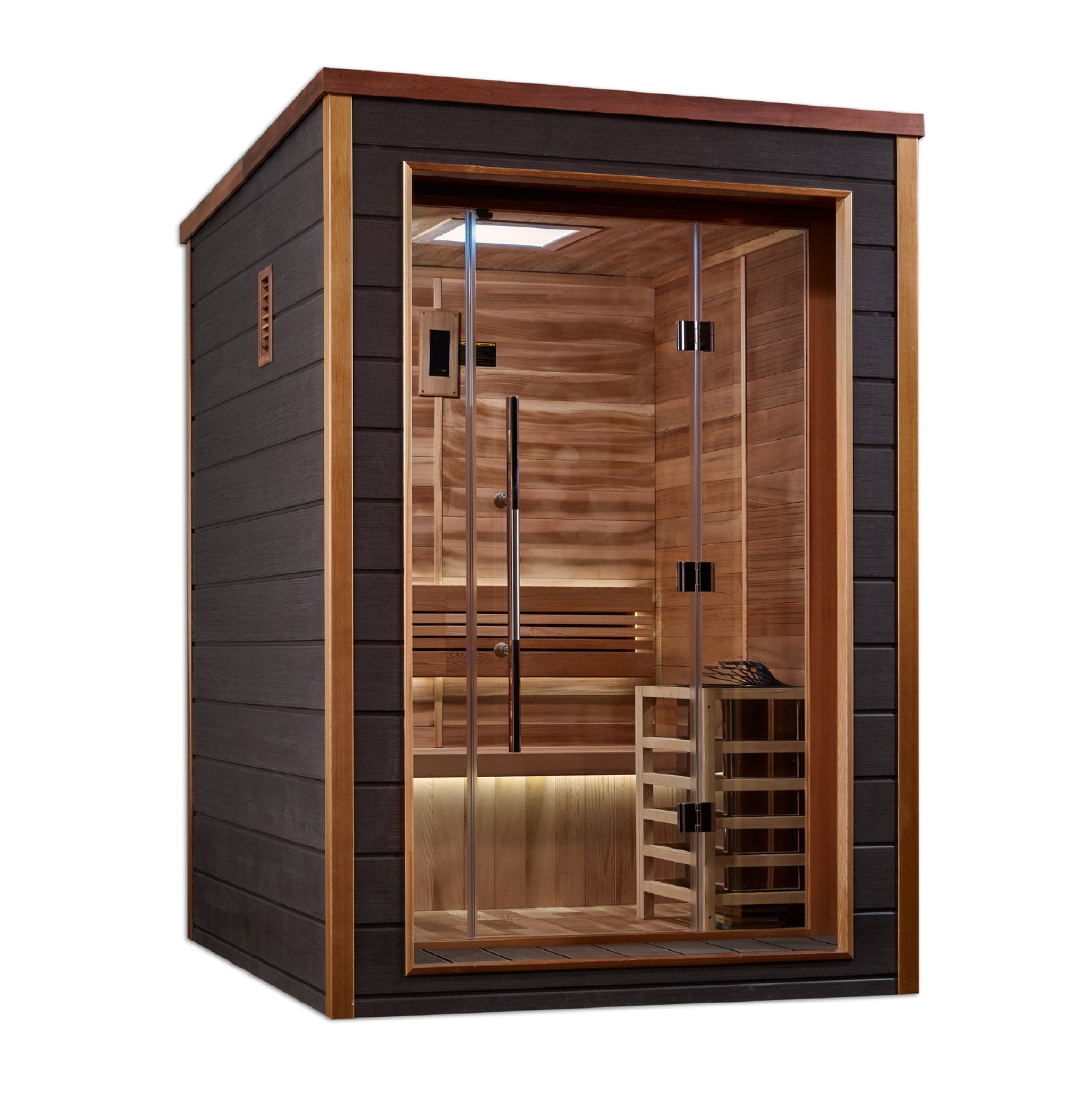 "Narvik" Traditional Sauna Steam Sauna Indoor/Outdoor with Red Cedar Wood
