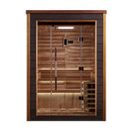 "Narvik" Traditional Sauna Steam Sauna Indoor/Outdoor with Red Cedar Wood