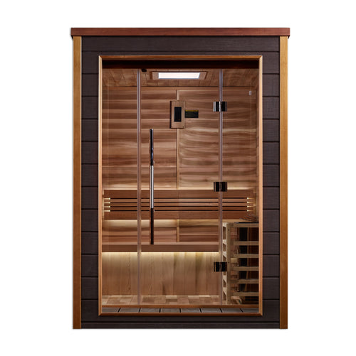 "Narvik" Traditional Sauna Steam Sauna Indoor/Outdoor with Red Cedar Wood