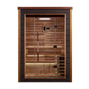 "Narvik" Traditional Sauna Steam Sauna Indoor/Outdoor with Red Cedar Wood