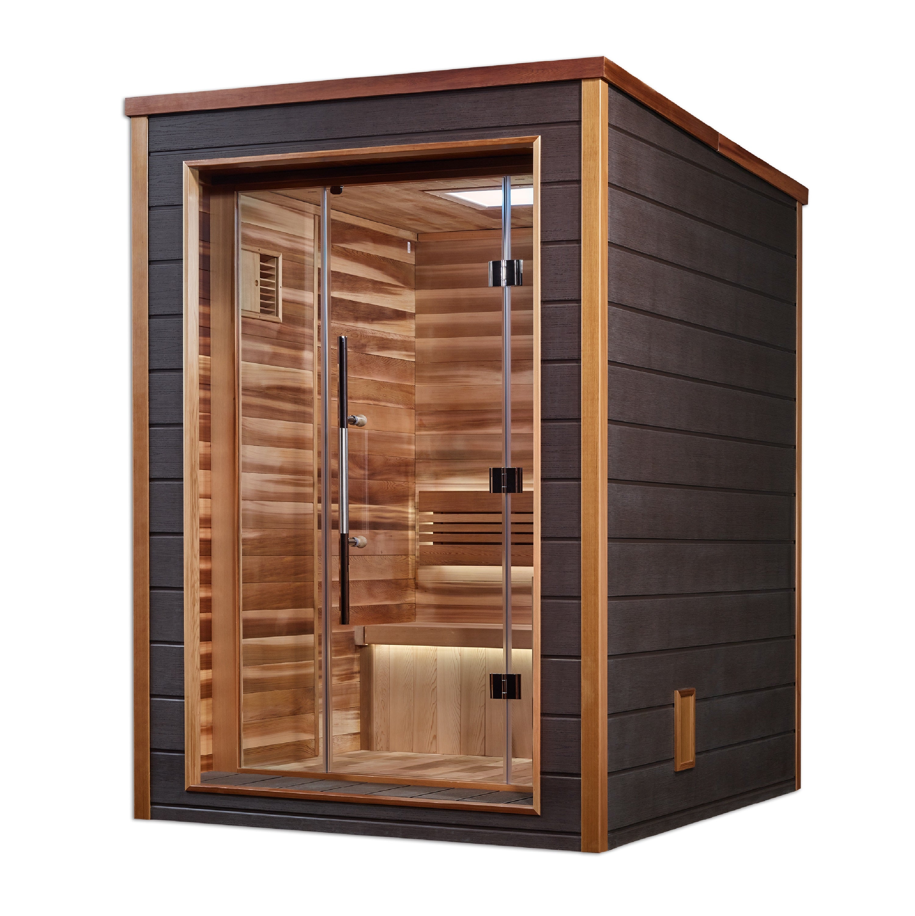 "Narvik" Traditional Sauna Steam Sauna Indoor/Outdoor with Red Cedar Wood