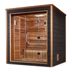 "Drammen" Traditional Sauna Steam Sauna Indoor/Outdoor with Red Cedar Wood