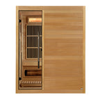 "Soria" Hybrid Sauna Infrared & Traditional Steam with Himalayan Salt Bar & Canadian Hemlock wood