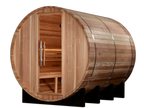 "Klosters" Traditional Sauna Outdoor Barrel Steam Sauna with Red Cedar Wood