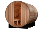 "Klosters" Traditional Sauna Outdoor Barrel Steam Sauna with Red Cedar Wood