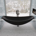 Hammock Tub 79 Inch Black Acrylic Suspended Wall Mounted Hammock Bathtub