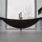 Hammock Tub 79 Inch Black Acrylic Suspended Wall Mounted Hammock Bathtub