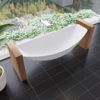Hammock Tub 79 Inch White Acrylic Suspended Wall Mounted Hammock Bathtub