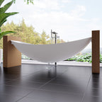 Hammock Tub 79 Inch White Acrylic Suspended Wall Mounted Hammock Bathtub