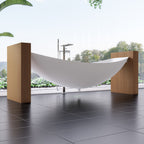Hammock Tub 79 Inch White Acrylic Suspended Wall Mounted Hammock Bathtub
