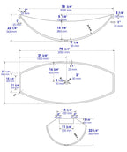 Hammock Tub 79 Inch Black Acrylic Suspended Wall Mounted Hammock Bathtub