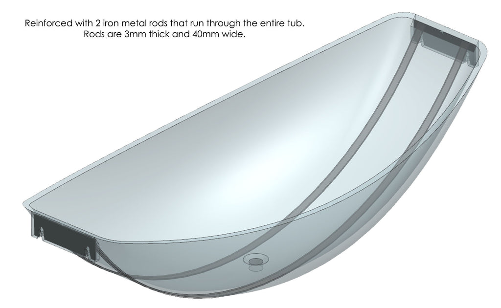 Hammock Tub 79 Inch Black Acrylic Suspended Wall Mounted Hammock Bathtub