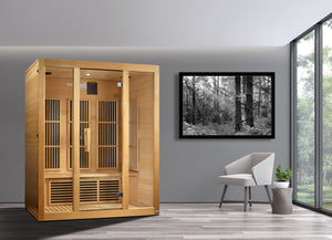 Maxxus "Bellevue" FAR Infrared Sauna Low EMF with Hemlock Wood