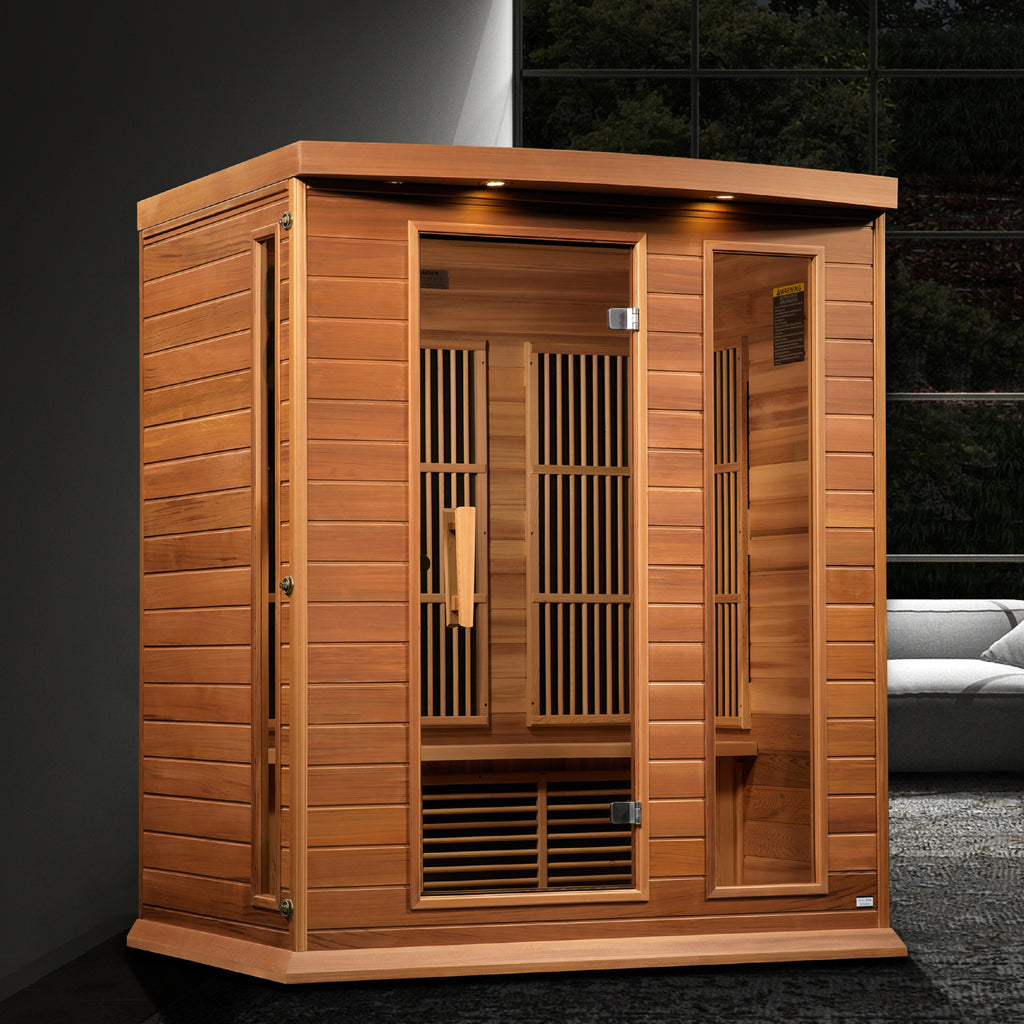 Maxxus FAR Infrared Sauna Near Zero EMF with Red Cedar Wood