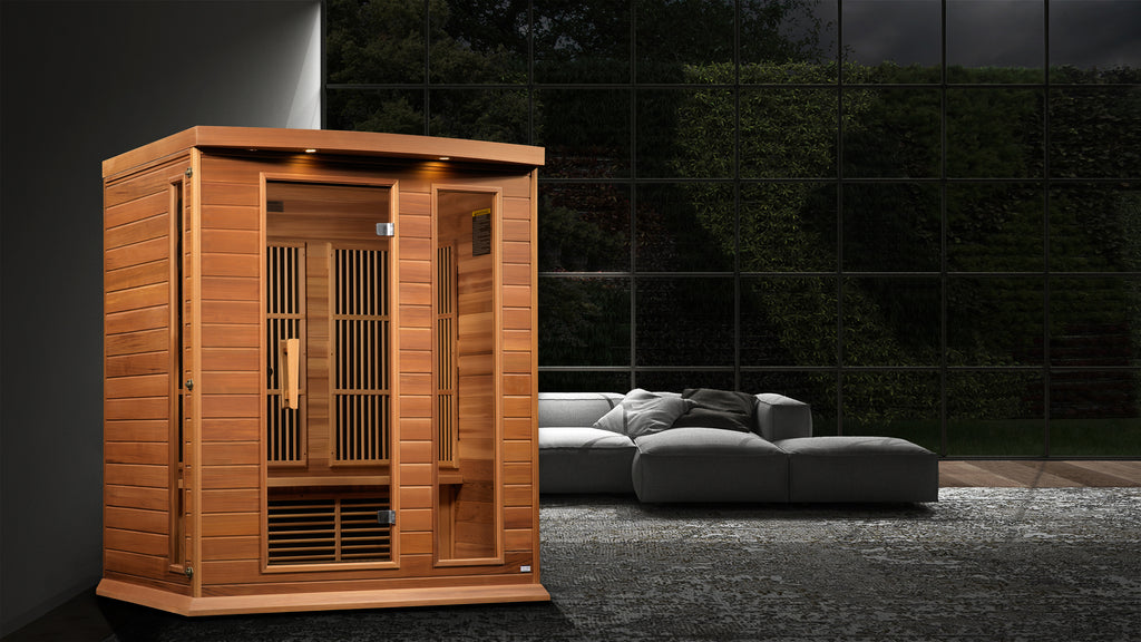 Maxxus FAR Infrared Sauna Near Zero EMF with Red Cedar Wood