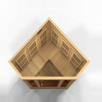 Maxxus FAR Infrared Sauna Low EMF Corner Unit with Hemlock Wood
