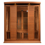 Maxxus FAR Infrared Sauna Near Zero EMF Corner Unit with Red Cedar Wood