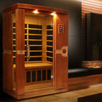 Dynamic "Venice" Infrared Sauna Low EMF with Hemlock Wood