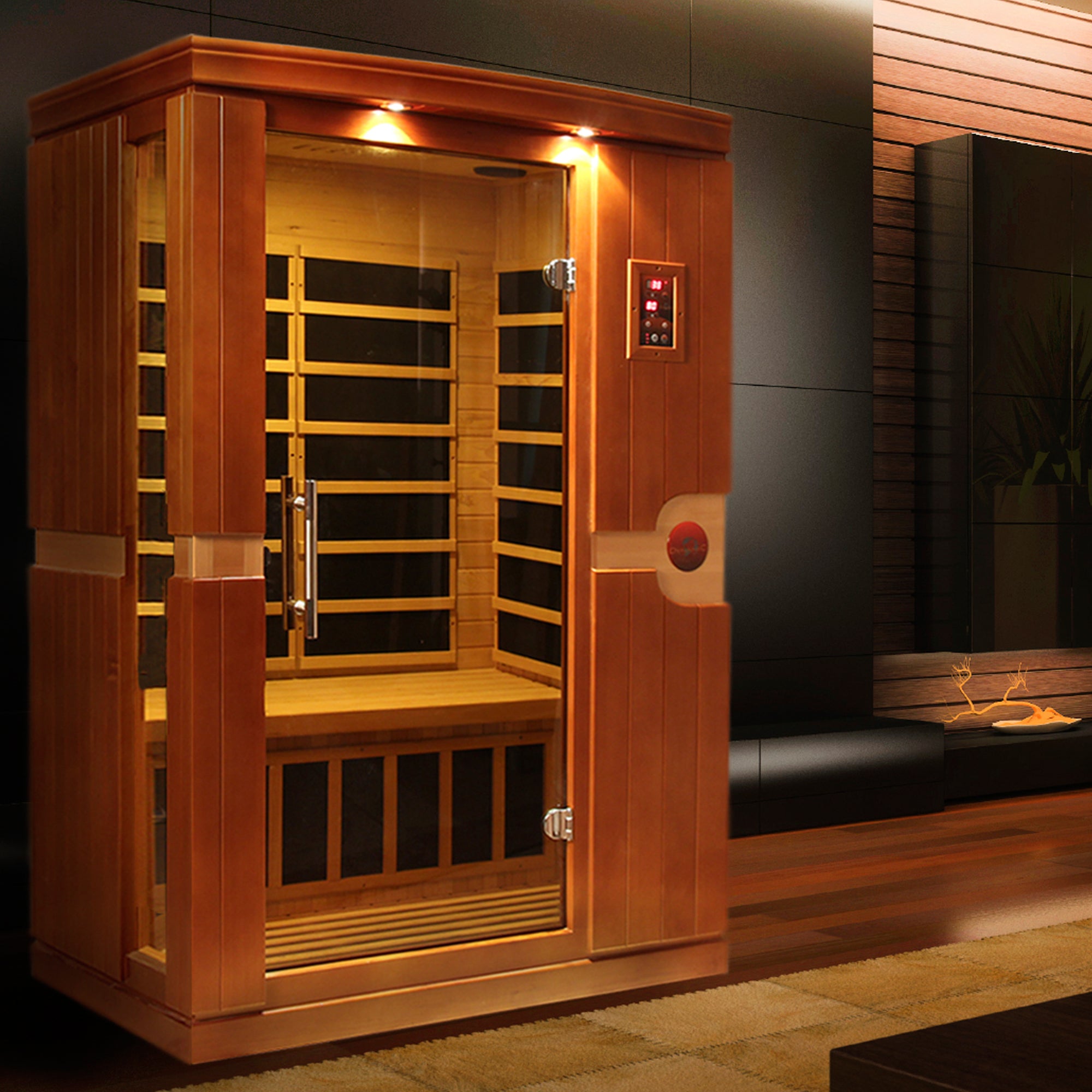 Dynamic "Venice" Infrared Sauna Low EMF with Hemlock Wood