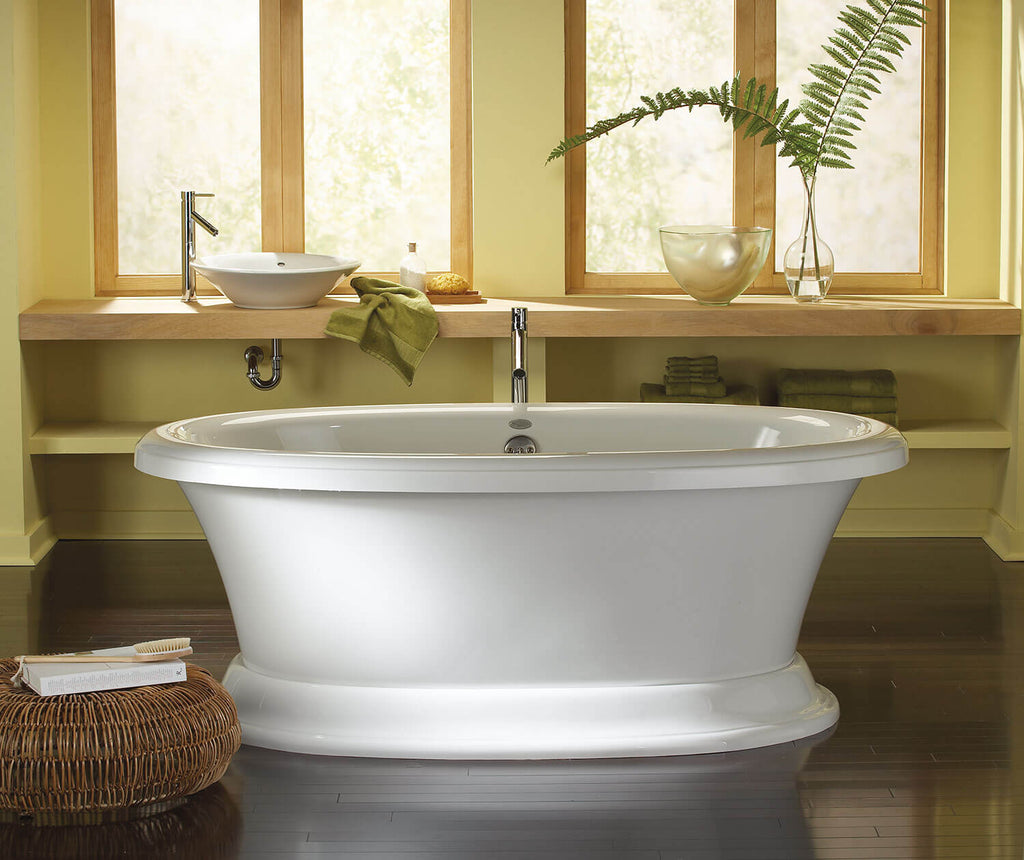 Carrington 6638Cf Acrylic Freestanding Front-Center Drain Air Massage Bathtub