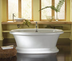 Carrington 6638Cf Acrylic Freestanding Front-Center Drain Air Massage Bathtub