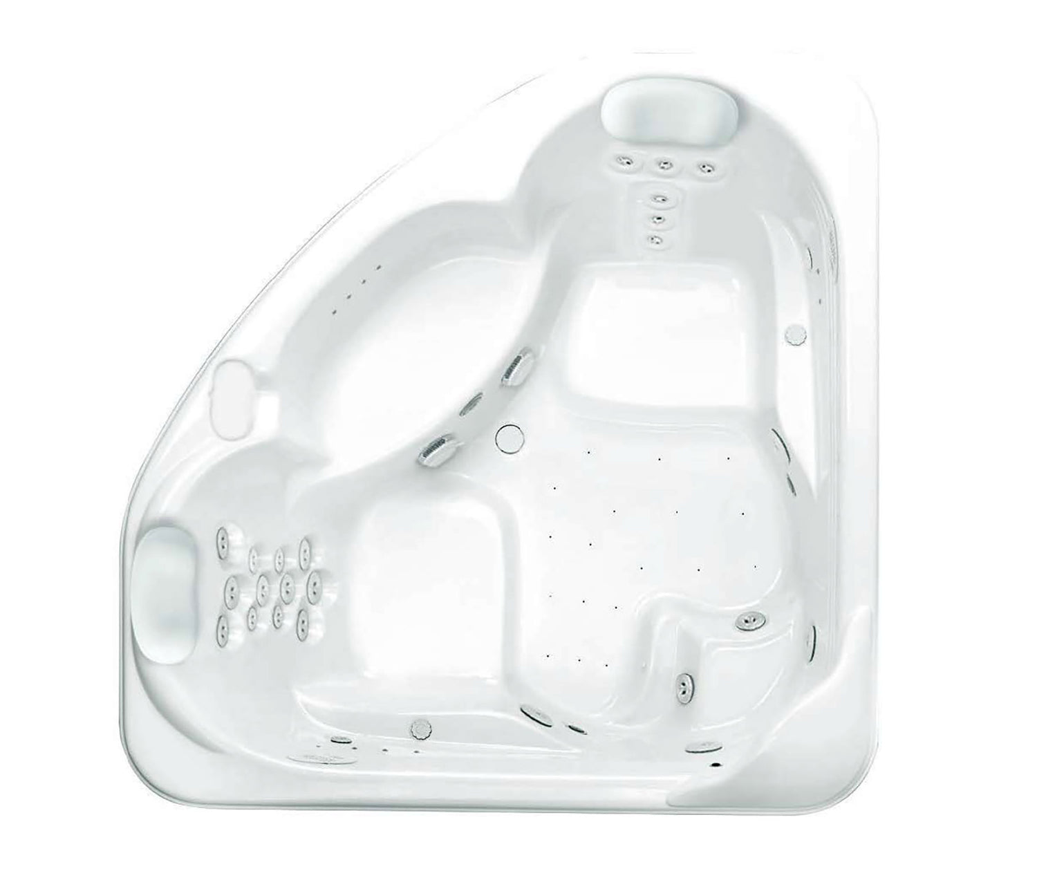 Millennium 8 (72 x 72) Acrylic Drop-in Center Drain Combined Whirlpool and Air Massage Bathtub