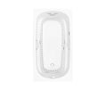 Santa Clara (60 x 35) Acrylic Alcove Left/Right-Hand Drain Combined Whirlpool and Air Massage Bathtub