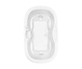 Universal Oval (70 x 42) Acrylic Drop-in Front-Center Drain Combined Whirlpool and Air Massage Bathtub