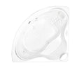 Infinity 4 (60 x 60) Acrylic Drop-in Universal Drain Combined Whirlpool and Air Massage Bathtub