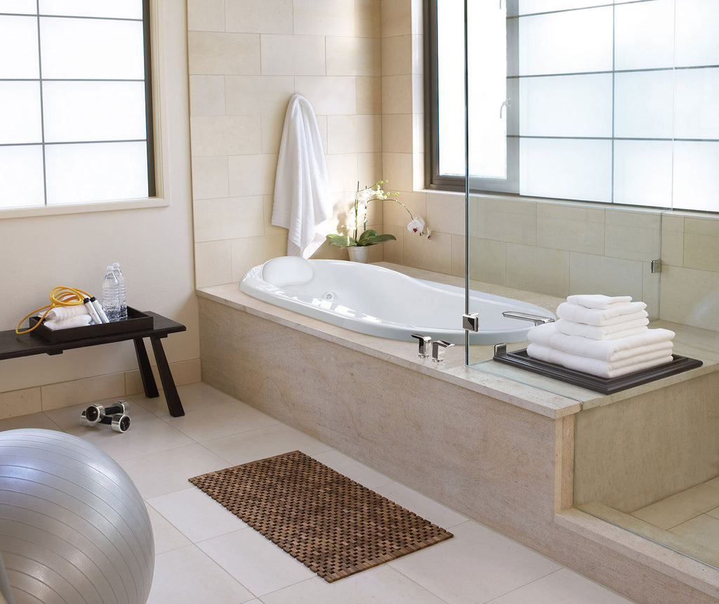 Infinity 9 (66 x 35) Acrylic Drop-in Universal Drain Combined Whirlpool and Air Massage Bathtub