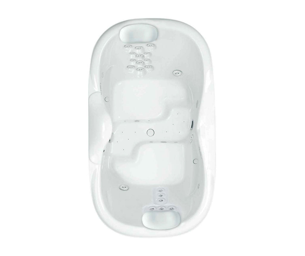 Millennium 10 (82 x 48) Acrylic Drop-in Center Drain Combined Whirlpool and Air Massage Bathtub